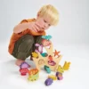 Didaktička igračka Koraljni greben – Montessori drvena igračka za balansiranje