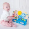 Montessori didaktička ploča za bebe s ribama, cvijetom i šarenim elementima