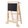 Drveni Montessori toranj za učenje s pločom za pisanje i crtanje, sklopivi ultralagani model bez montaže