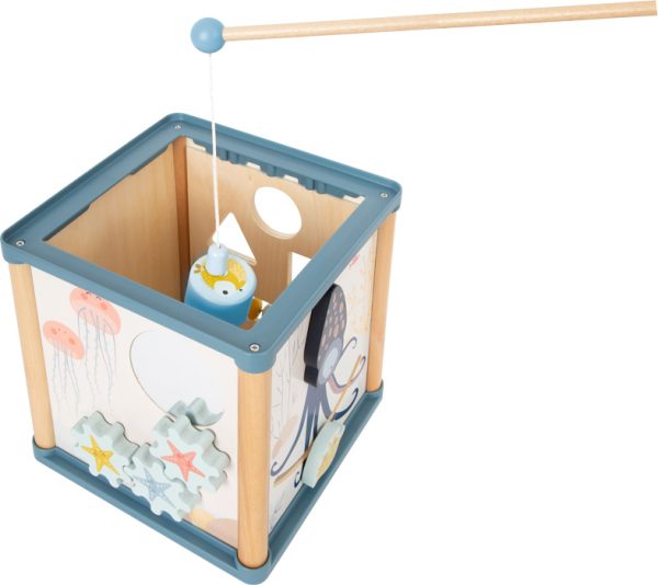 Didaktička kocka Podvodni svijet s motoričkom petljom, labirintom i morskim motivima