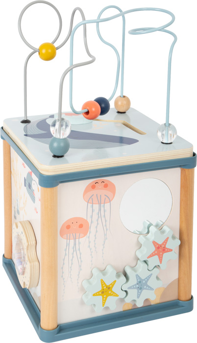 Didaktička kocka Podvodni svijet s motoričkom petljom, labirintom i morskim motivima