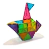 Šareni brod složen od Magna-Tiles 32 magnetnih kocki i pločica